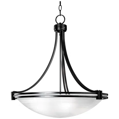 Possini Euro Design Possini Euro Deco Dark Bronze 24 1/4" Wide Pendant Bowl Chandelier