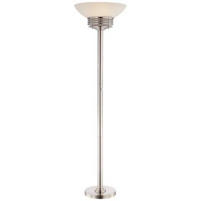 Possini Euro Design Possini Euro Deco Light Blaster 72 1/2" Nickel 4-light Torchiere Lamp