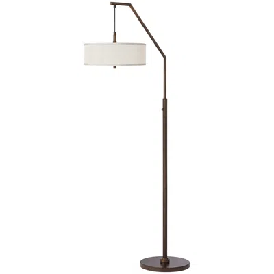 Possini Euro Design Possini Euro Downbridge 71 1/2" Bronze And Cream Modern Arc Floor Lamp