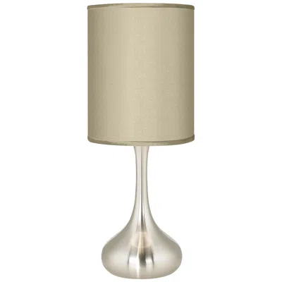 Possini Euro Design Possini Euro Droplet 23 1/2" Table Lamp With Sesame Faux Silk Shade