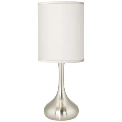 Possini Euro Design Possini Euro Droplet 24 1/2" Table Lamp With Cream Faux Silk Shade
