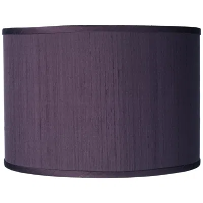 Possini Euro Design Possini Euro Eggplant Purple Faux Silk Drum Shade 12x12x8.5 (spider)