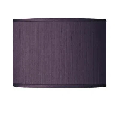 Possini Euro Design Possini Euro Eggplant Purple Faux Silk Drum Shade 13.5x13.5x10 (spider)