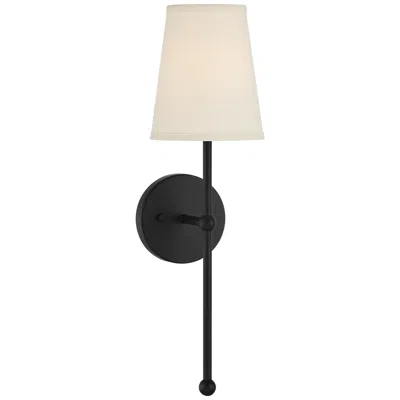 Possini Euro Design Possini Euro Elena 21" High Matte Black Wall Sconce