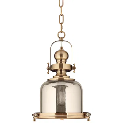 Possini Euro Design Possini Euro Elida 11" Wide Brass And Chrome Glass Mini Pendant Light