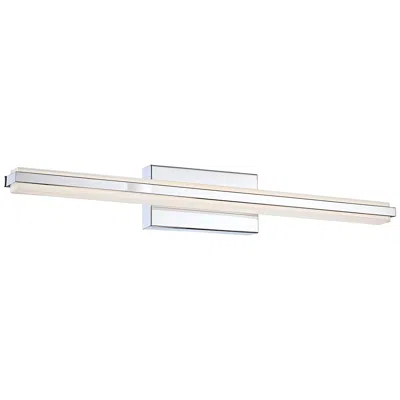 Possini Euro Design Possini Euro Eloe Chrome 31 1/4" Wide Linear Led Bath Light