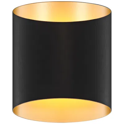 Possini Euro Design Possini Euro Everard 10" High Black And Gold Led Wall Sconce