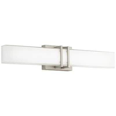 Possini Euro Design Possini Euro Exeter 24" Wide Nickel Led Bathroom Vanity Light