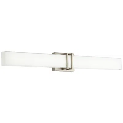 Possini Euro Design Possini Euro Exeter 36" Wide Nickel Led Modern Bathroom Light