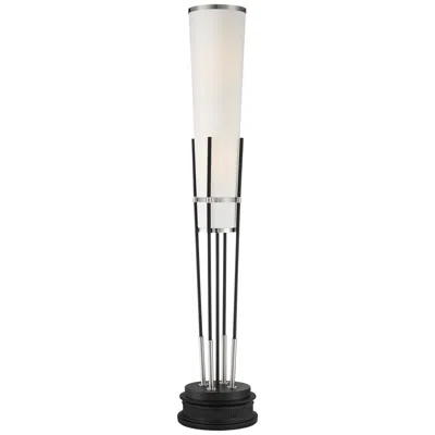 Possini Euro Design Possini Euro Flute 68 1/2" Satin Black 2-light Floor Lamp With Riser
