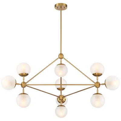Possini Euro Design Possini Euro Gable 40 1/2" Wide Soft Gold Modern 10-light Chandelier