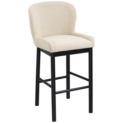 Possini Euro Design Possini Euro Gia 31" High Valdese Oatmeal And Black Barstool