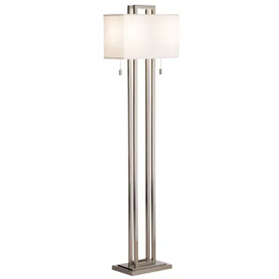 Possini Euro Design Possini Euro Gossard 62" Modern Brushed Nickel Floor Lamp