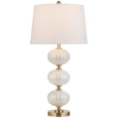 Possini Euro Design Possini Euro Grace 30" High Pearl Fluted White Glass Table Lamp