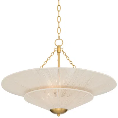 Possini Euro Design Possini Euro Griner 25 1/4"w Burnished Brass 3-light Rope Chandelier