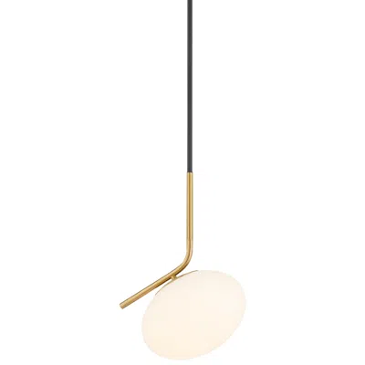 Possini Euro Design Possini Euro Gwynn 12" Wide Black And Gold Mini Pendant