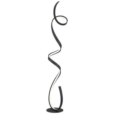 Possini Euro Design Possini Euro Helix 56 1/2" Modern Ribbon Led Floor Lamp Black