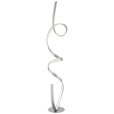Possini Euro Design Possini Euro Helix 56 1/2" Modern Ribbon Led Floor Lamp Silver