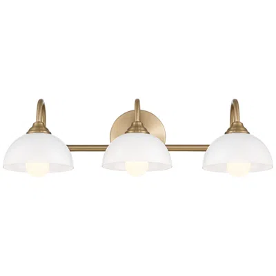 Possini Euro Design Possini Euro Ingrid 22 1/2" Wide Brushed Brass 3-light Bath Light