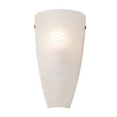Possini Euro Design Possini Euro Isola 13 1/4" High White Striped Glass Wall Sconce