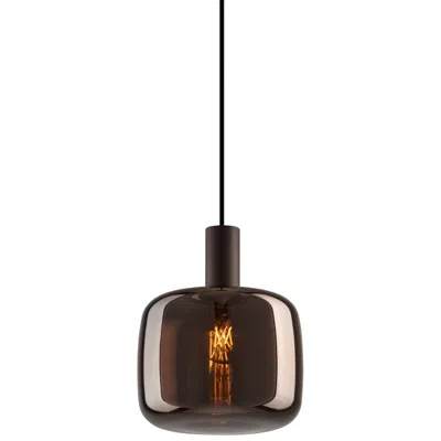 Possini Euro Design Possini Euro Janna 7 1/2" Wide Espresso Glass Mini Pendant