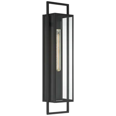Possini Euro Design Possini Euro Jericho 28" High Black Modern Outdoor Wall Light
