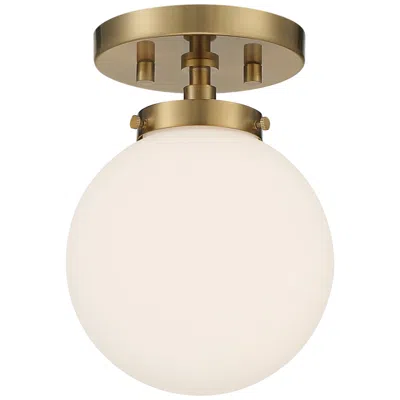 Possini Euro Design Possini Euro Jilly 6 3/4" Wide Warm Antique Brass Ceiling Light