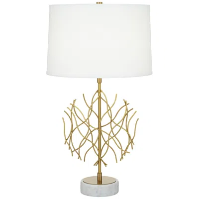 Possini Euro Design Possini Euro Johan 30 1/2" Modern Gold And White Marble Table Lamp