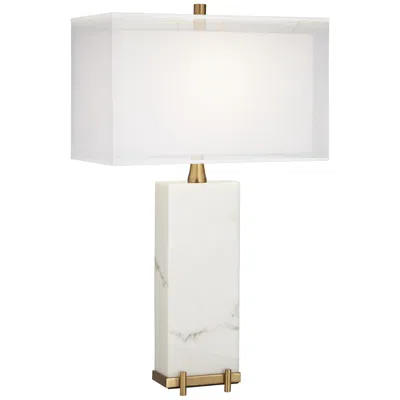 Possini Euro Design Possini Euro Jules 30 1/2" Faux Marble Double Shade Modern Table Lamp