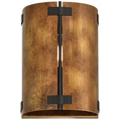 Possini Euro Design Possini Euro Julian 8 1/4" High Rustic Bronze Metal Wall Sconce