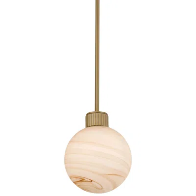 Possini Euro Design Possini Euro Jupiter 7 1/2" Wide Brass And Glass Mini Pendant Light