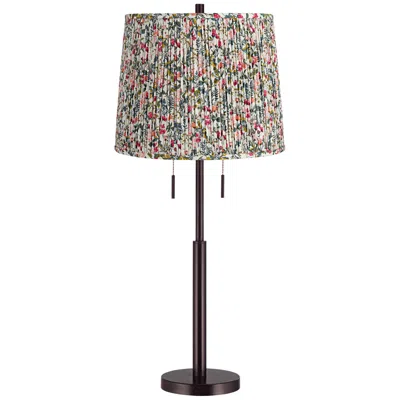 Possini Euro Design Possini Euro Karina 33"h Bronze Buffet Table Lamp With Meadow Shade