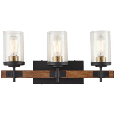 Possini Euro Design Possini Euro Kata 22" Wide Mixed Metals 3-light Bath Light