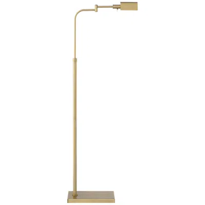 Possini Euro Design Possini Euro Keegan Warm Gold Adjustable Swing Arm Pharmacy Floor Lamp