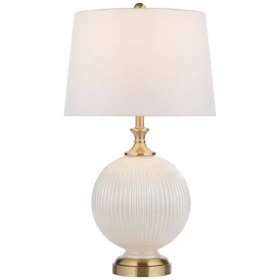 Possini Euro Design Possini Euro Kelly 27" High White Fluted Opal Glass Table Lamp