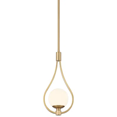 Possini Euro Design Possini Euro Kosta 8" Wide Warm Gold Mini Pendant