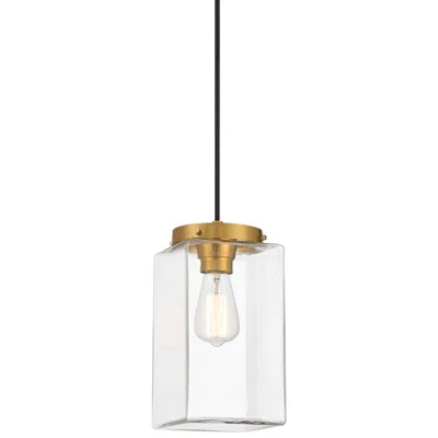 Possini Euro Design Possini Euro Lausanne 6"w Burnished Brass Modern Mini Pendant Light