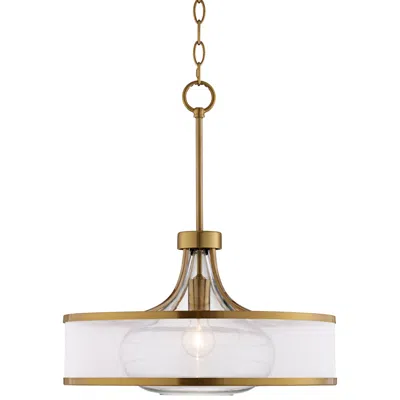 Possini Euro Design Possini Euro Layne 19" Wide Warm Antique Brass Pendant Light