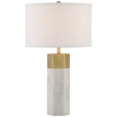 Possini Euro Design Possini Euro Leala 21" High Modern Gold And Faux Marble Table Lamp