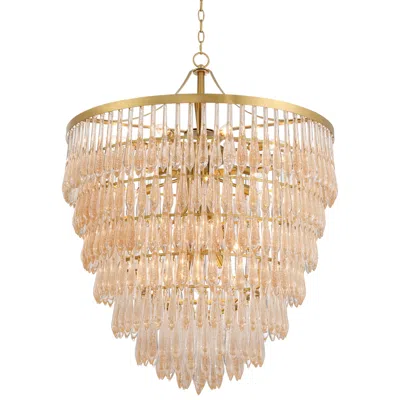 Possini Euro Design Possini Euro Leonardo 31 1/2"w Gold Crystal Tiered 19-light Chandelier