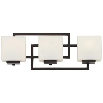 Possini Euro Design Possini Euro Lighting On The Square 21" Wide Bronze Bath Wall Light