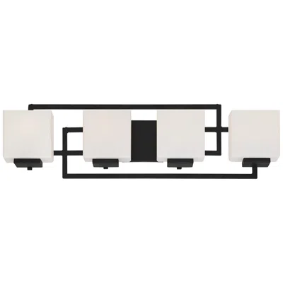 Possini Euro Design Possini Euro Lighting On The Square 29" Wide Black Bath Wall Light