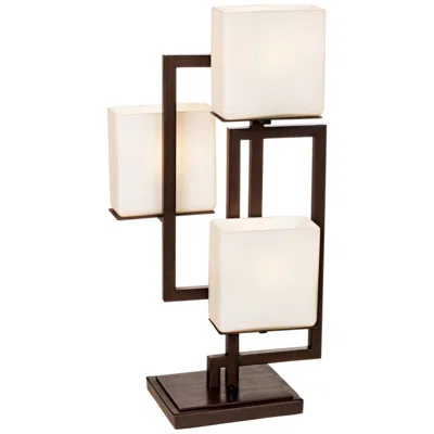 Possini Euro Design Possini Euro Lighting On The Square Bronze Accent Lamp With Dimmer