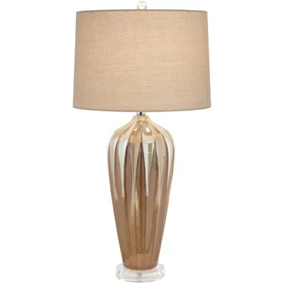 Possini Euro Design Possini Euro Loren 28 1/4" Ivory Drip Handcrafted Modern Ceramic Lamp