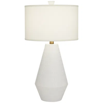 Possini Euro Design Possini Euro Lucinda 30" Mid-century White Modern Table Lamp