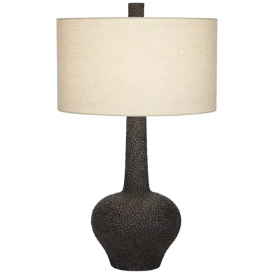 Possini Euro Design Possini Euro Lukas 27" Pebbled Black Mid-century Modern Table Lamp
