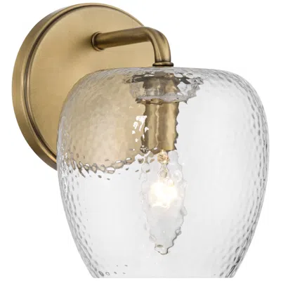 Possini Euro Design Possini Euro Mabel 8" High Aged Brass Water Glass Wall Sconce