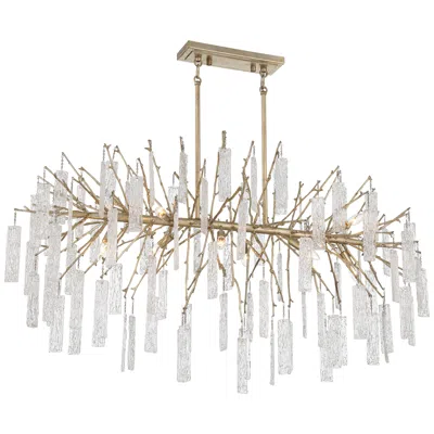 Possini Euro Design Possini Euro Madeleine 56 1/2" Wide 10-light Brass Rain Island Pendant