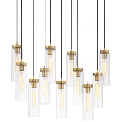 Possini Euro Design Possini Euro Marika 32" Wide Soft Gold Multi-light Island Pendant