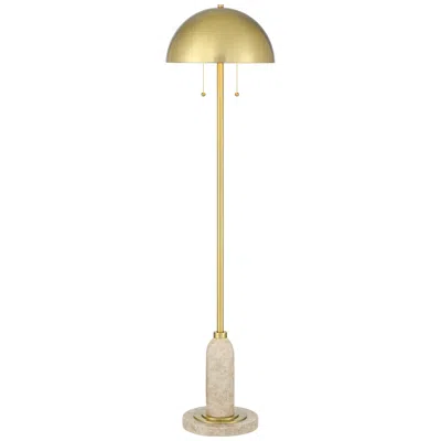 Possini Euro Design Possini Euro Medbury 61 1/2" High Brass Dome Modern Floor Lamp